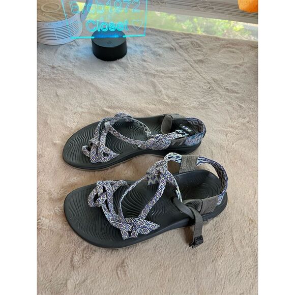 Chaco Shoes - Chaco Women's Strappy Sport Hiking Sandals Blue Size 7